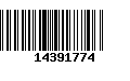 Código de Barras 14391774