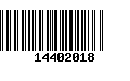 Código de Barras 14402018