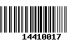 Código de Barras 14410017