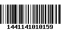 Código de Barras 1441141010159