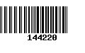 Código de Barras 144220