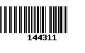 Código de Barras 144311