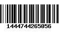 Código de Barras 1444744265056