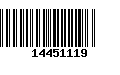 Código de Barras 14451119