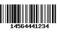 Código de Barras 14564441234