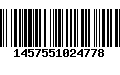 Código de Barras 1457551024778