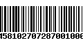 Código de Barras 14581027072870010007