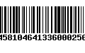 Código de Barras 14581046413360002509