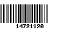 Código de Barras 14721120