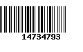 Código de Barras 14734793