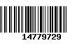 Código de Barras 14779729