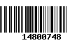 Código de Barras 14800748