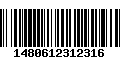 Código de Barras 1480612312316