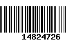 Código de Barras 14824726