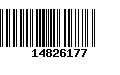 Código de Barras 14826177