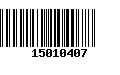 Código de Barras 15010407