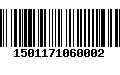 Código de Barras 1501171060002