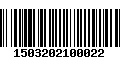 Código de Barras 1503202100022