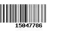 Código de Barras 15047786