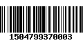 Código de Barras 1504799370003