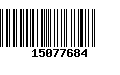 Código de Barras 15077684