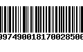 Código de Barras 150997490018170028500142