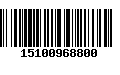 Código de Barras 15100968800