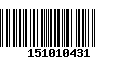 Código de Barras 151010431