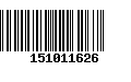 Código de Barras 151011626