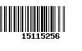 Código de Barras 15115256