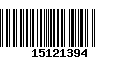 Código de Barras 15121394