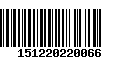 Código de Barras 151220220066