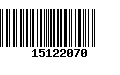 Código de Barras 15122070