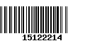 Código de Barras 15122214