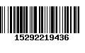 Código de Barras 15292219436