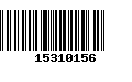 Código de Barras 15310156