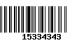 Código de Barras 15334343