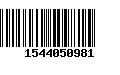 Código de Barras 1544050981