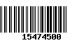 Código de Barras 15474500