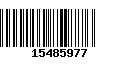 Código de Barras 15485977