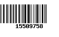 Código de Barras 15509758