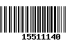 Código de Barras 15511140