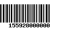 Código de Barras 155928000000