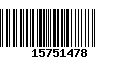 Código de Barras 15751478