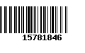 Código de Barras 15781846