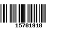 Código de Barras 15781918