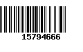 Código de Barras 15794666