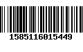 Código de Barras 1585116015449