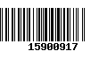 Código de Barras 15900917