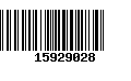 Código de Barras 15929028